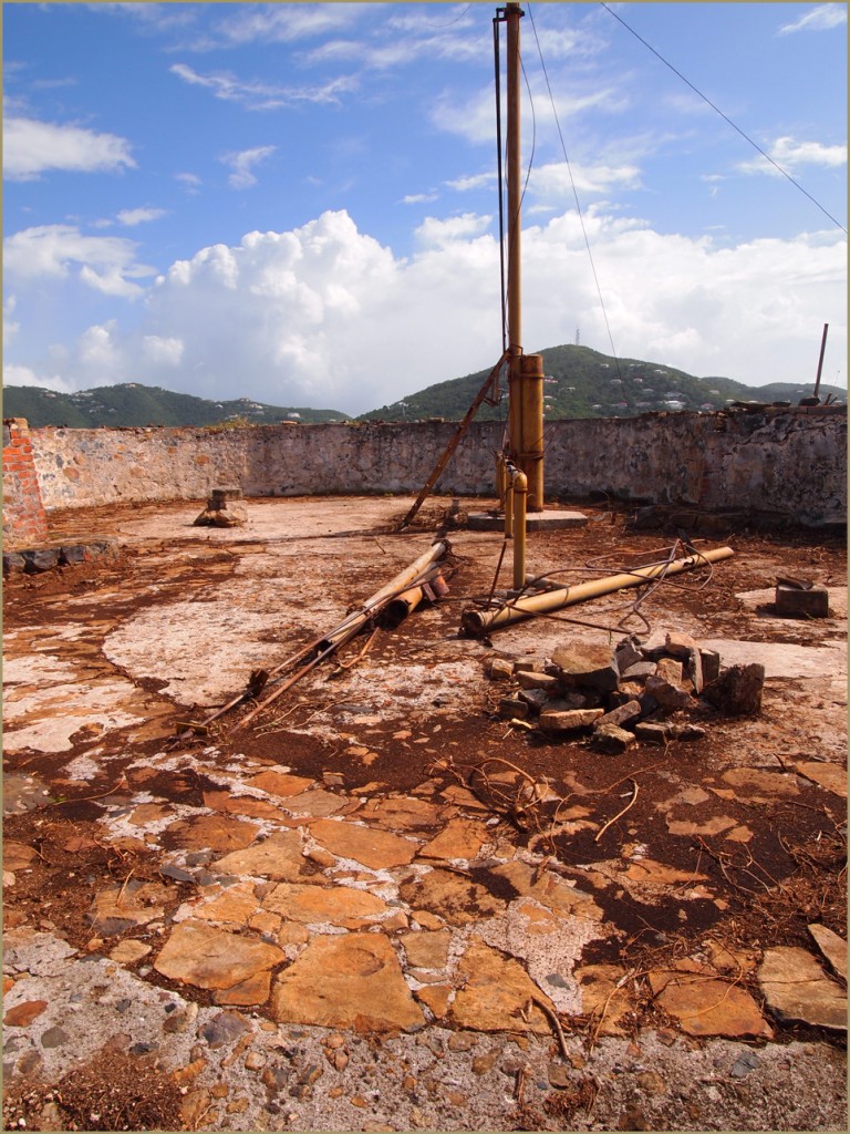 Current conditions inside the battery walls, after extensive vegetation clearing