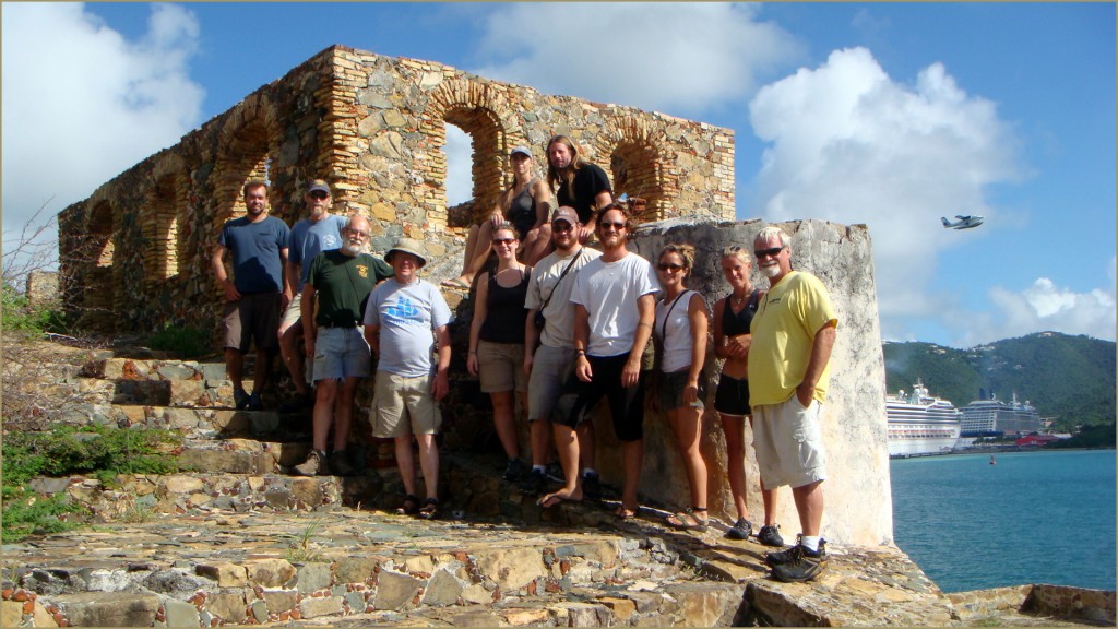 Crew of the HMS Bounty at the battery